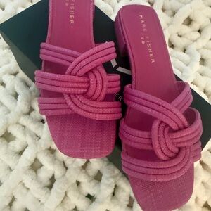 Marc Fisher Pink Knotted Women's Sandals